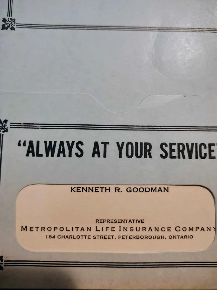 Vintage metropolitan insurance company blank estate book image indicator(4)