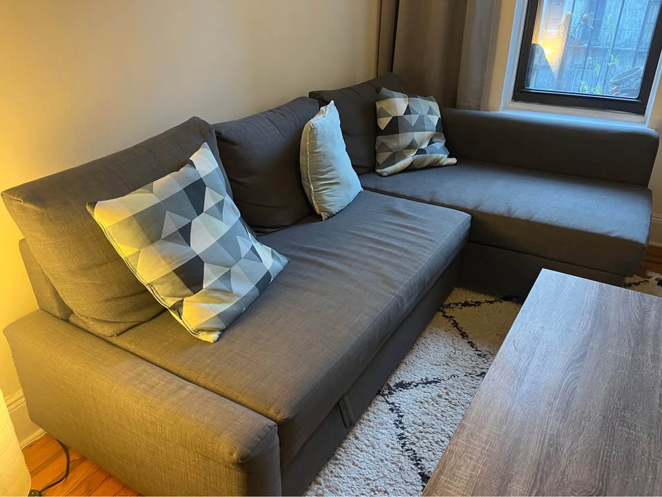 IKEA Friheten Sleeper/Sofa sectional 3 seats with storage, dark - photo 2