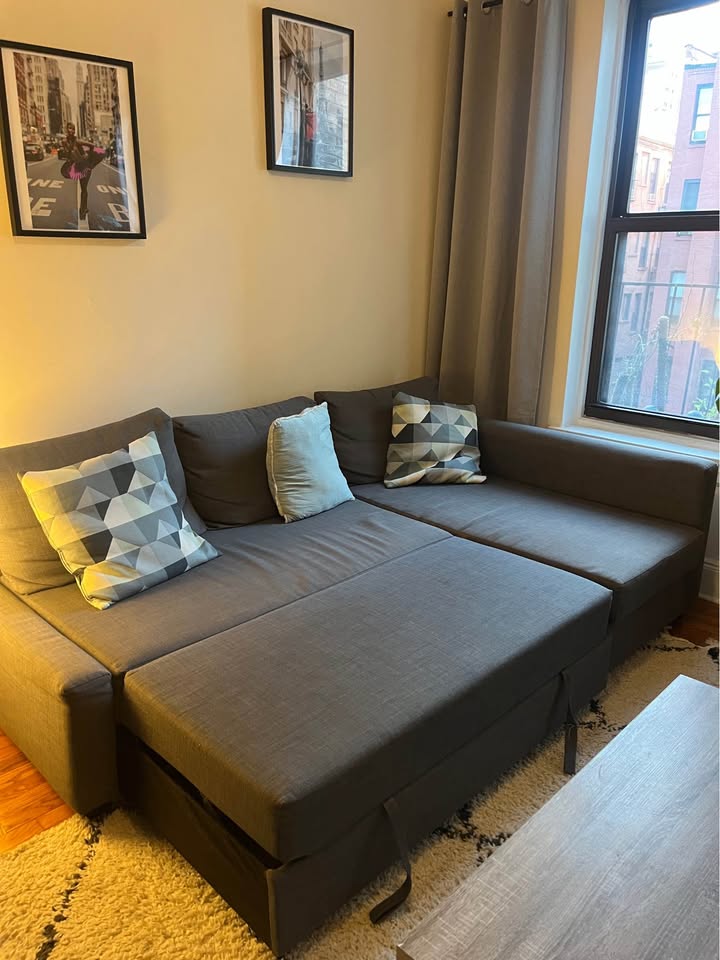 IKEA Friheten Sleeper/Sofa sectional 3 seats with storage, dark - photo 3