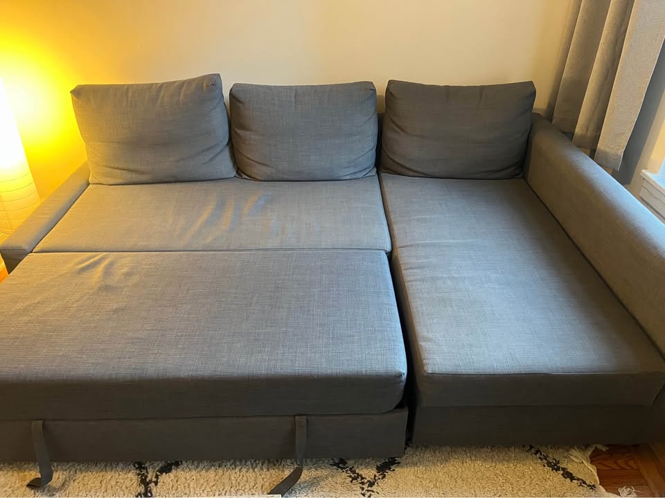 IKEA Friheten Sleeper/Sofa sectional 3 seats with storage, dark - photo 4