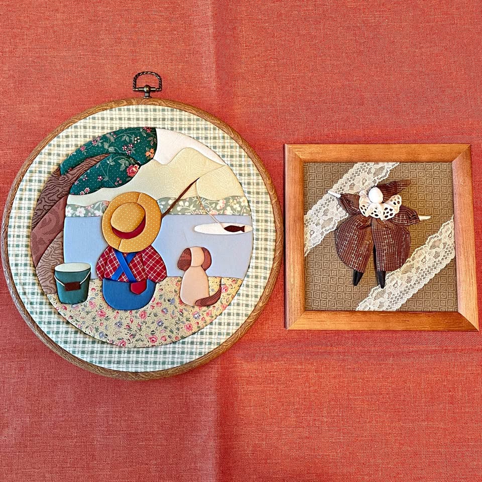 Patchwork Wall Art Set – Circular & Square Design