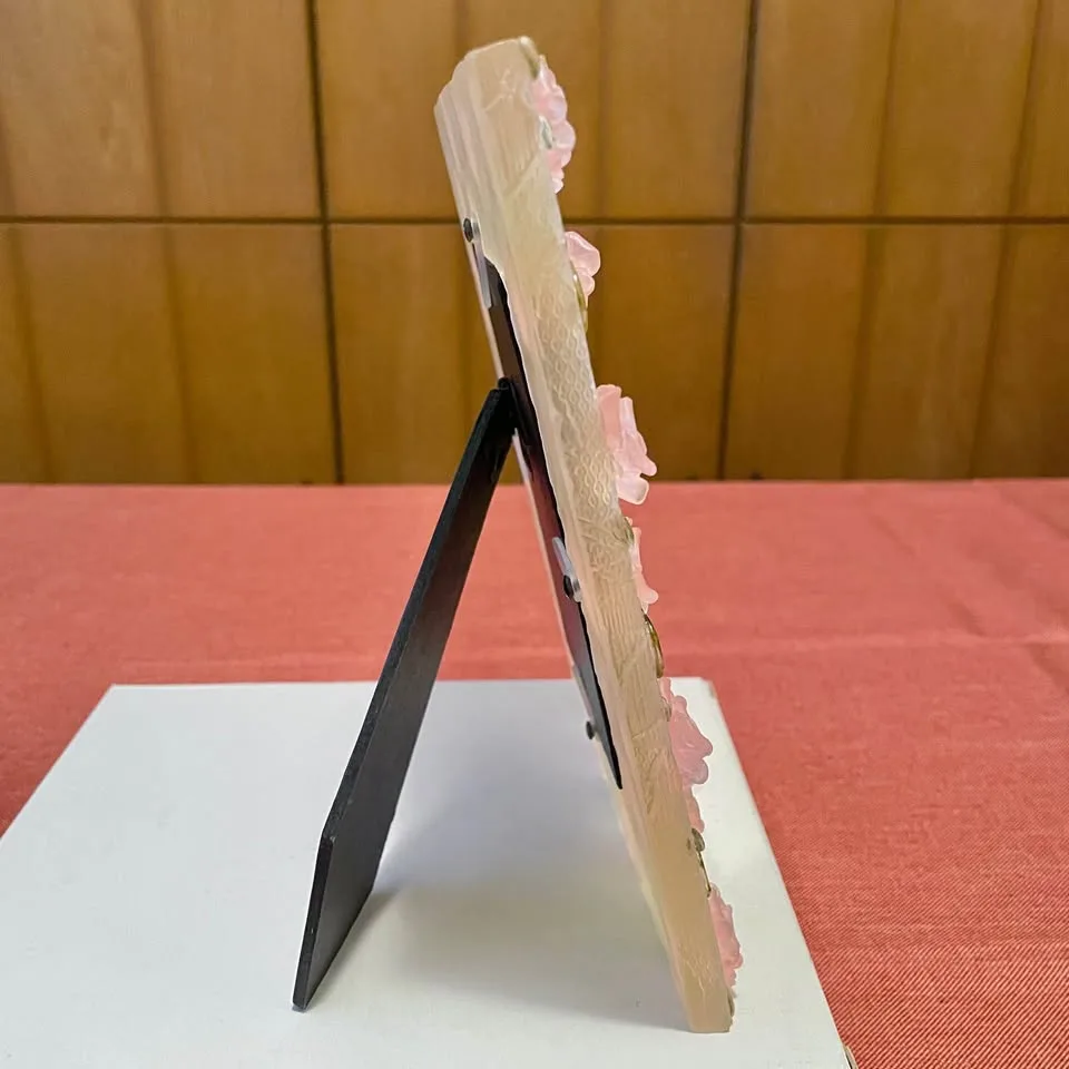 Vintage✨3.5”x5” Pink Rose Photo Frame image indicator(6)