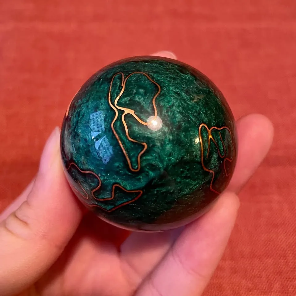 Vintage✨Chinese Decorative Baoding Balls in Red Box image indicator(5)