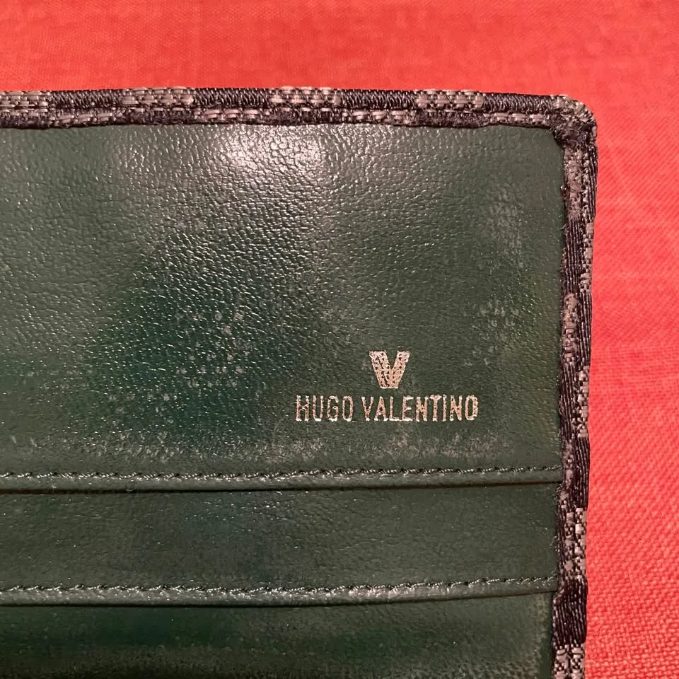 Vintage✨Hugo Valentino Checkered Wallet image indicator(7)