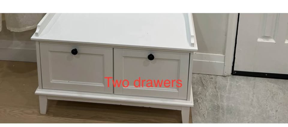 Entryway Bench and Coat Rack with 4 Hooks, 2 Drawers with mirror - photo 4