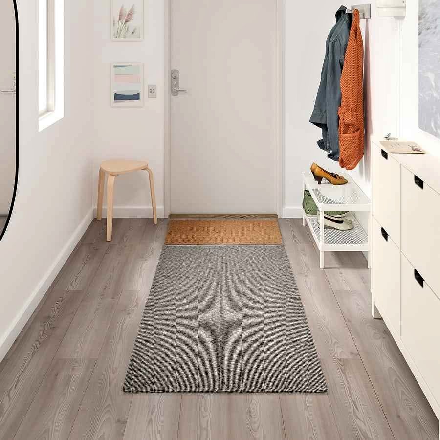 IKEA Tiphede 2'7"×4'11" Flatwoven Black/Natural Rug *NEW* - photo 2
