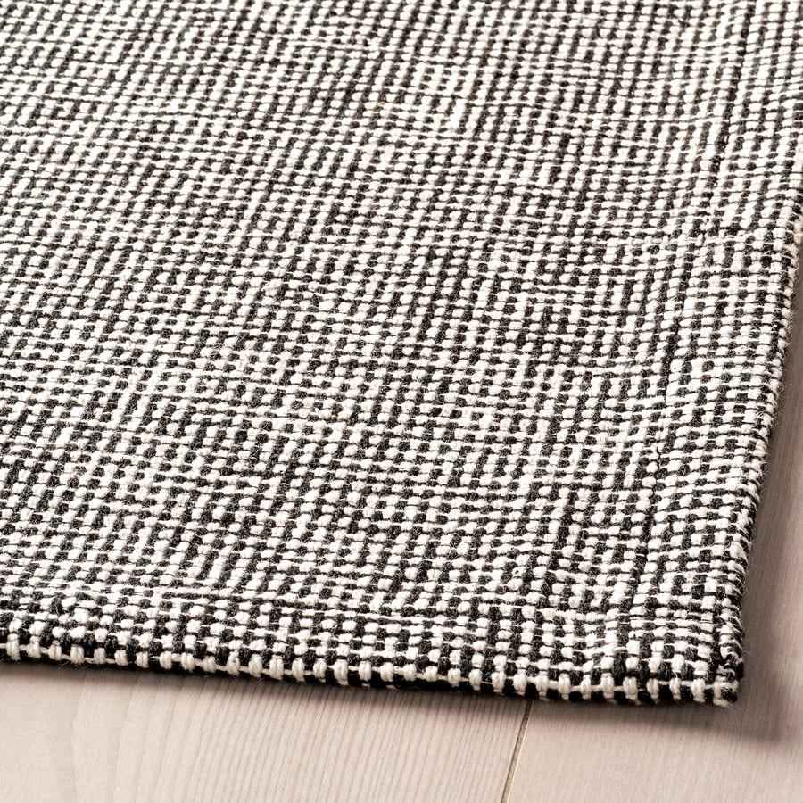 IKEA Tiphede 2'7"×4'11" Flatwoven Black/Natural Rug *NEW* - photo 4