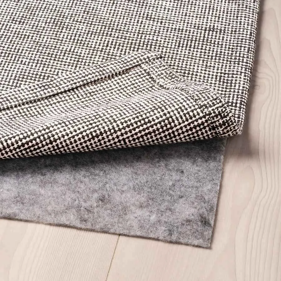 IKEA Tiphede 2'7"×4'11" Flatwoven Black/Natural Rug *NEW* image indicator(5)