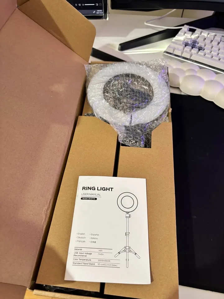 Selfie Ring Light with Tripod Stand image indicator(2)