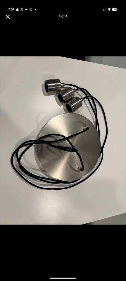IKEA Skaftet 3 Corded Pendant Ceiling Light - photo 5