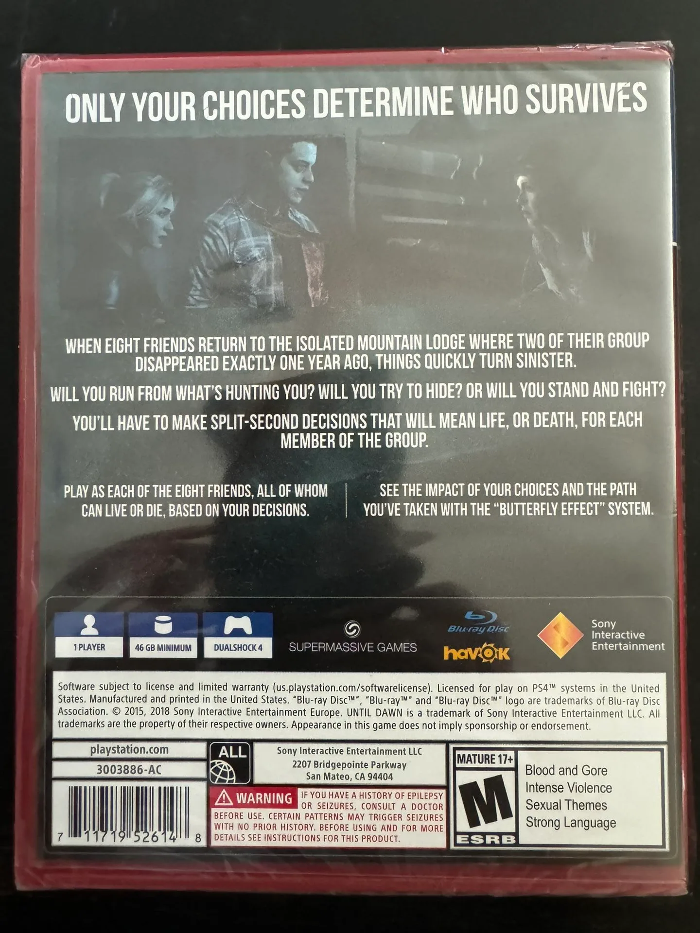 NEW Until Dawn - PS4 image indicator(2)