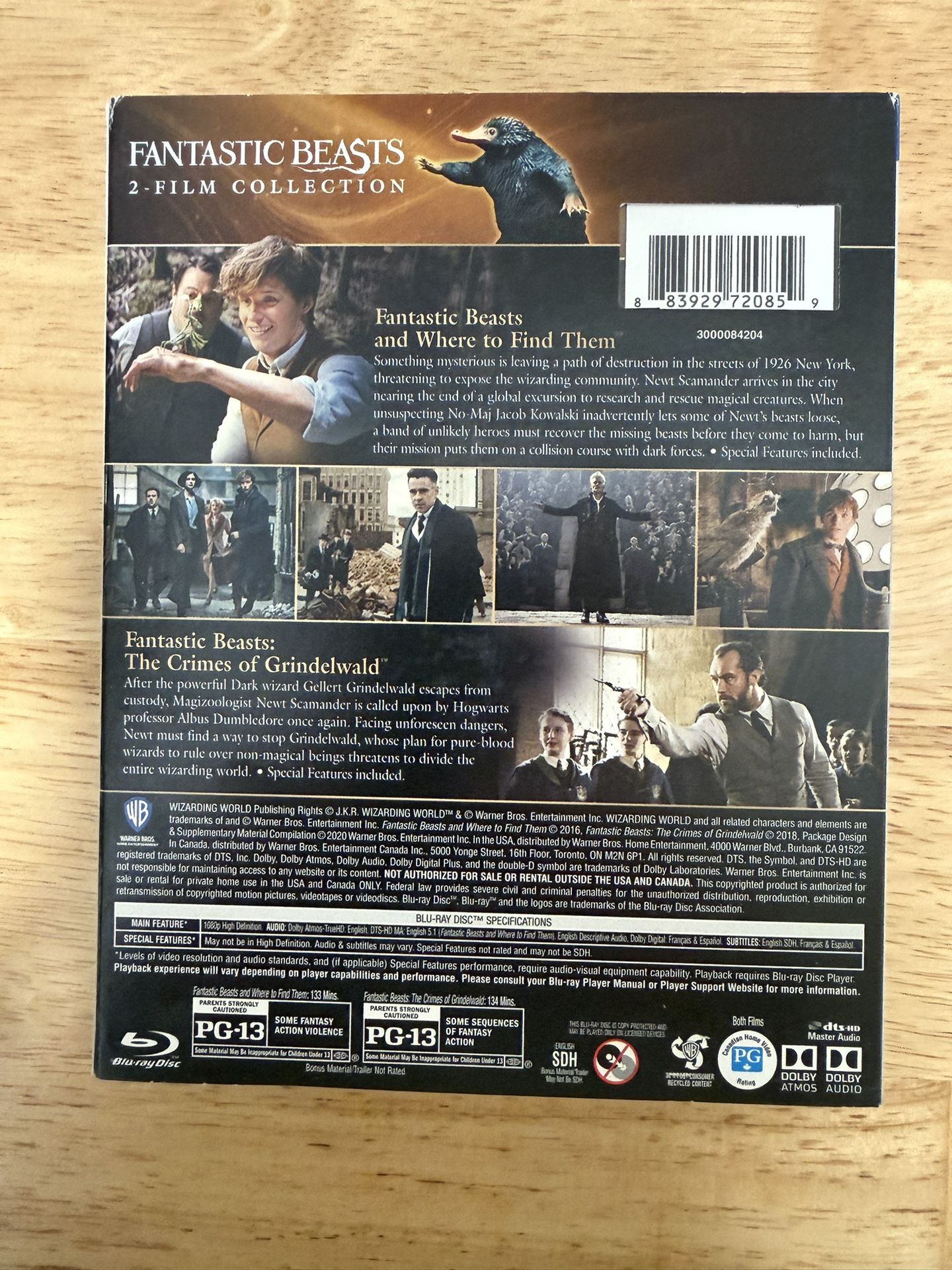 Fantastic Beasts: 2-Film Collection (Blu-ray) - photo 2