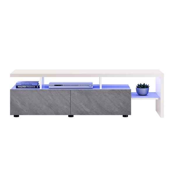 Modern Low Media Console Credenza - photo 5