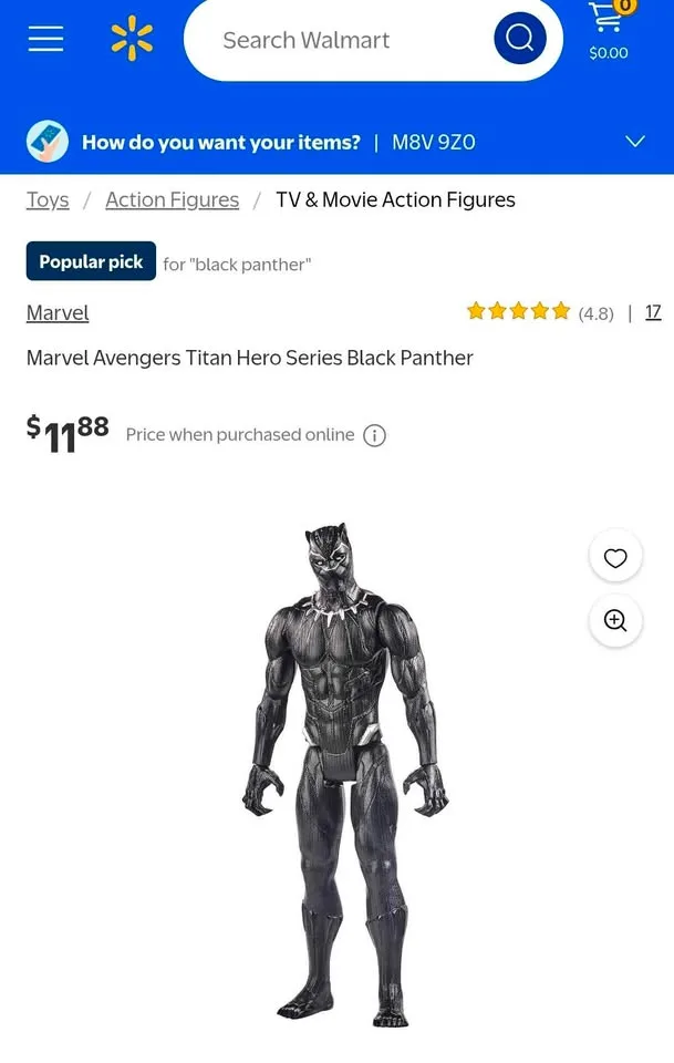 Marvel Avengers Titan Hero Series Black Panther image indicator(8)
