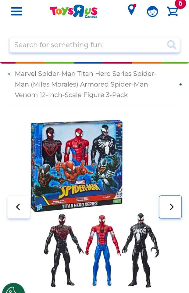 Marvel Spider-Man Titan Hero Series, 3pk (12 inches each) image indicator(8)