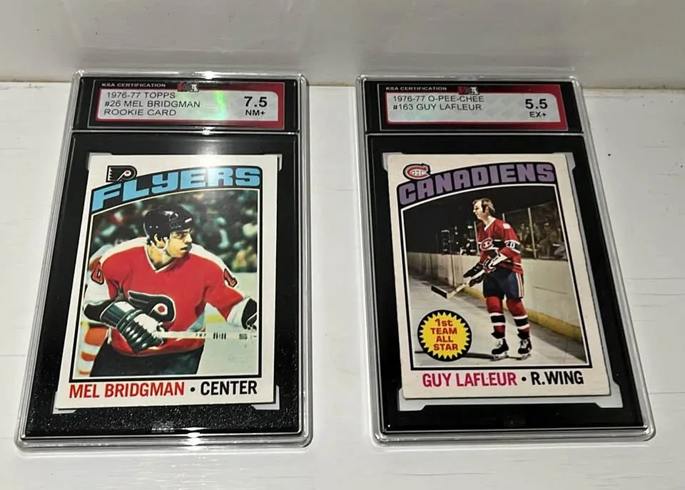 Vintage 1976 Graded Hockey Cards – Lafleur & Bridgman Rookie! thumbnail