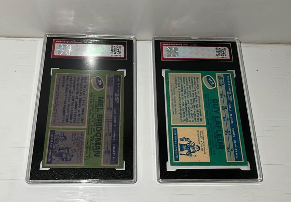 Vintage 1976 Graded Hockey Cards – Lafleur & Bridgman Rookie! - photo 2