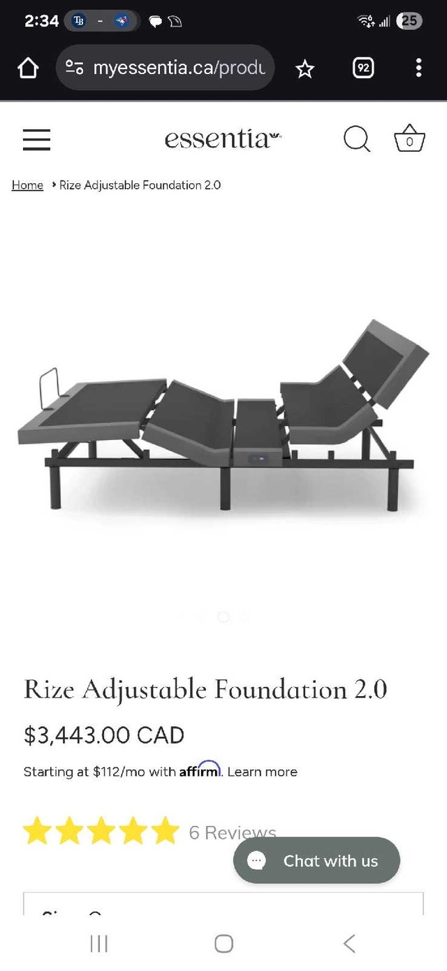 Rize Adjustable Queen Bed - Item#RIZECONTQNBRNCA