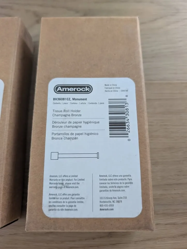 New Amerock Toilet Paper Holders (4) - Champagne Bronze image indicator(3)