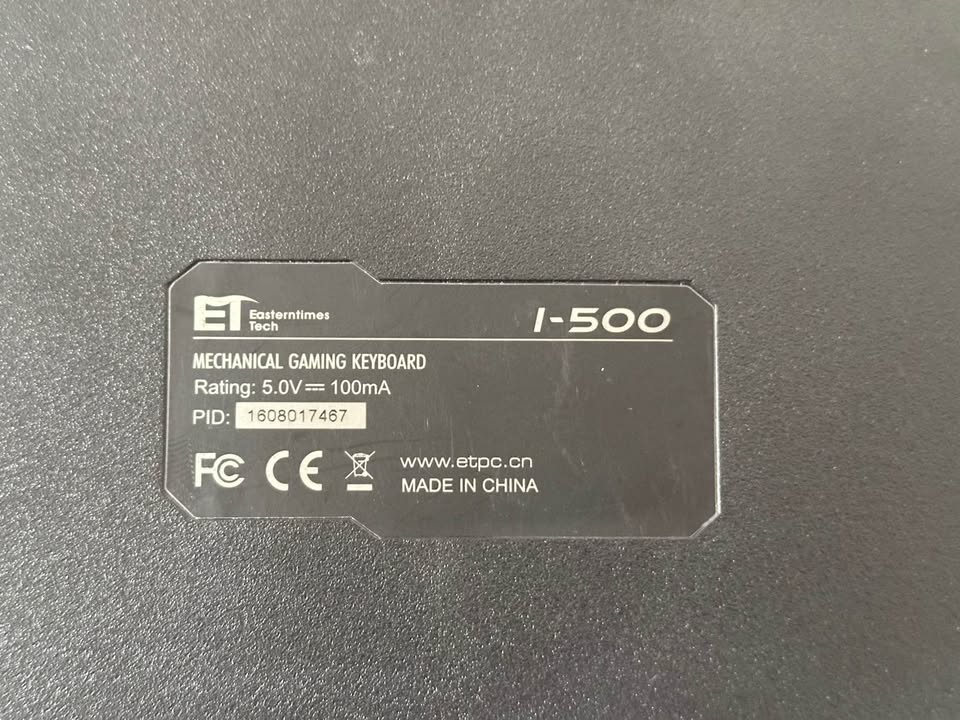 EasternTimes Tech I-500 Gaming Keyboard - Black - photo 4