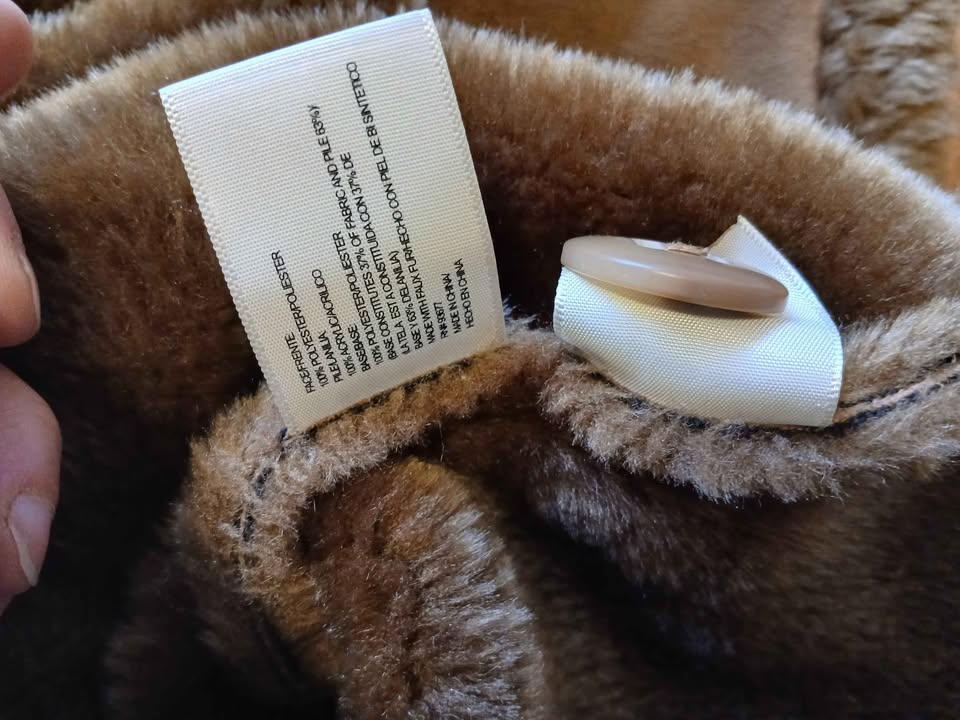 Faux suede shearling coat, XL - photo 3