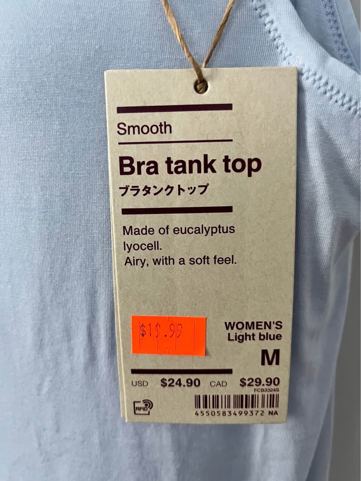 Muji Smooth Bra Tank Top Size M - photo 5