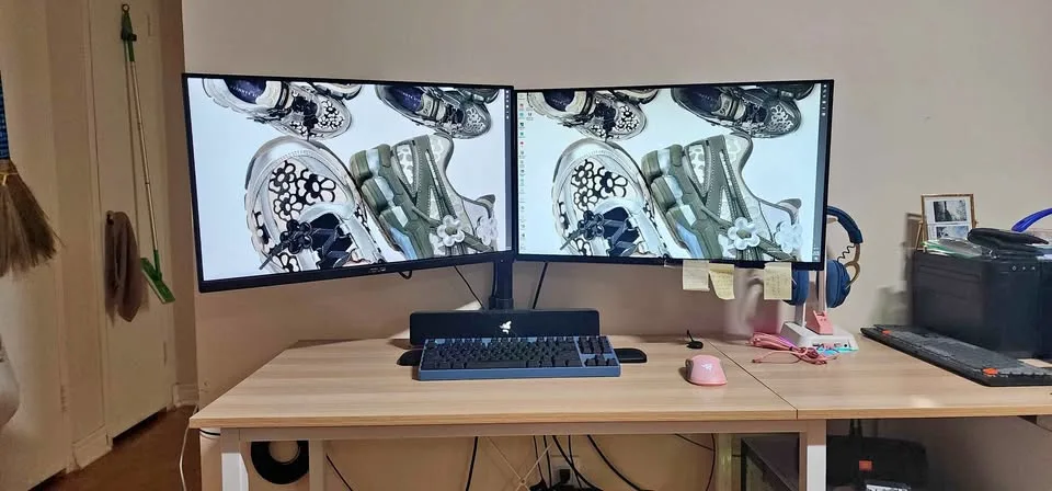 PC Desktop + Dual Monitor (27" - 1440p - 144hz)