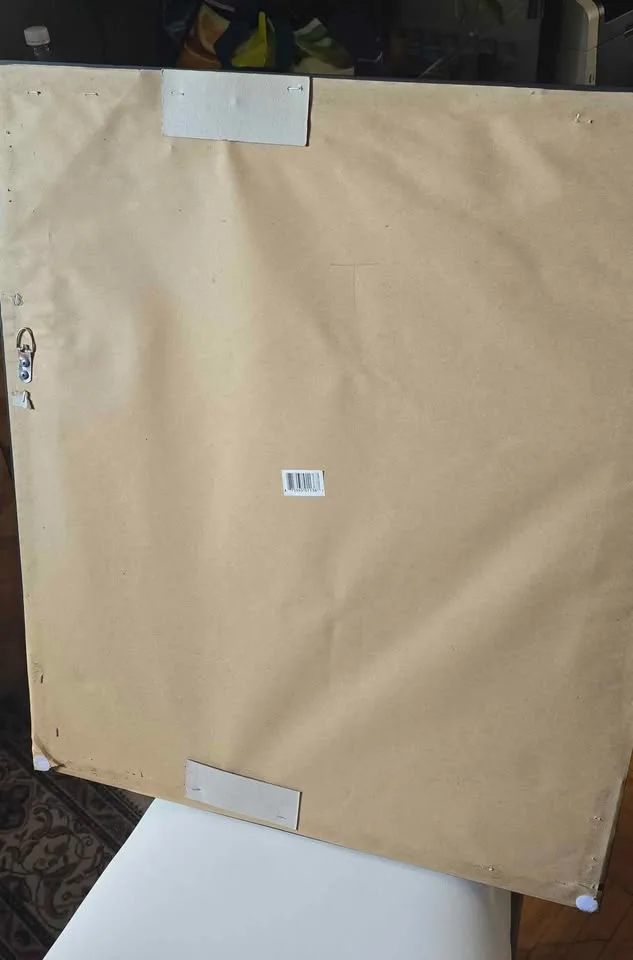 Mirror with Brown wood frame image indicator(2)