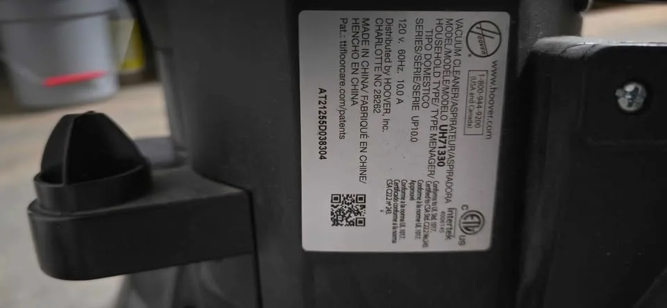 Hoover Vacuum UH71330 image indicator(2)