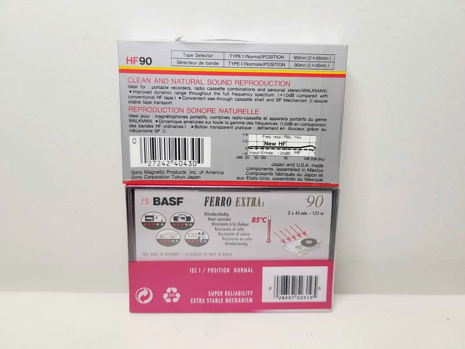 Vintage BRAND NEW Lot Of 4 Factory Sealed Blank Casette Tapes image indicator(2)