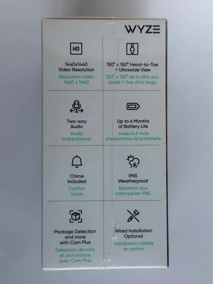 Wyze Video Doorbell Pro – Brand New Sealed image indicator(2)