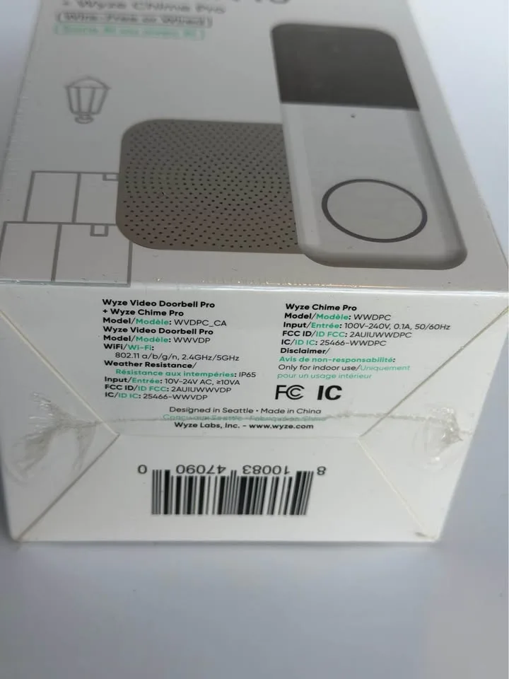 Wyze Video Doorbell Pro – Brand New Sealed image indicator(4)