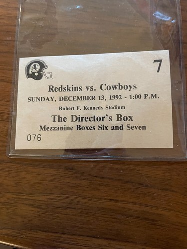 RARE Redskin’s owner Signed 91 PRESS BOOK +GAME TICKET - photo 5