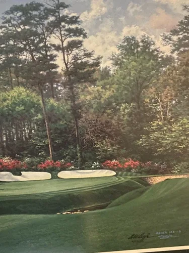 Larry Dyke THE 13th at AUGUSTA 30x18 FRAMED Edition Canvas image indicator(3)