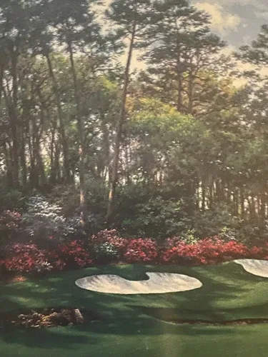 Larry Dyke THE 13th at AUGUSTA 30x18 FRAMED Edition Canvas image indicator(4)