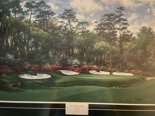 Larry Dyke THE 13th at AUGUSTA 30x18 FRAMED Edition Canvas image indicator(9)