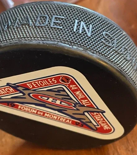 1993 44th NHL ALL STAR GAME PUCK FORUM DE MONTREAL HABS image indicator(3)