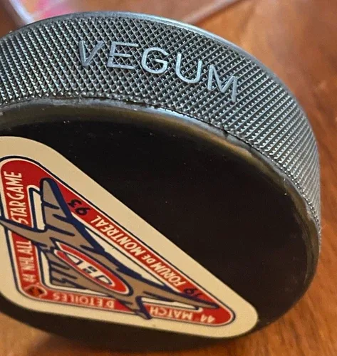 1993 44th NHL ALL STAR GAME PUCK FORUM DE MONTREAL HABS image indicator(4)