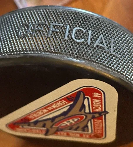 1993 44th NHL ALL STAR GAME PUCK FORUM DE MONTREAL HABS image indicator(5)