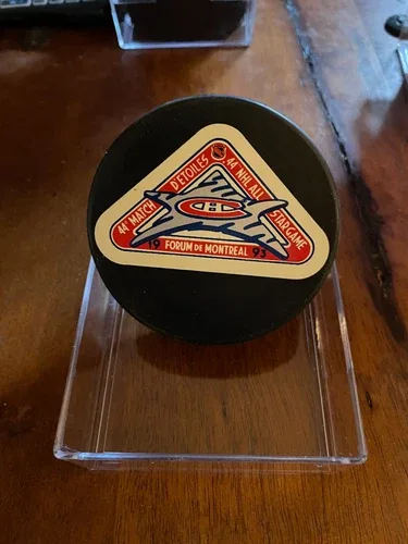 1993 44th NHL ALL STAR GAME PUCK FORUM DE MONTREAL HABS image indicator(6)