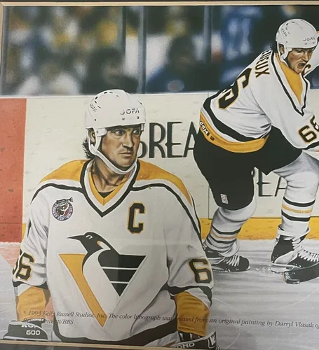 MARIO LEMIEUX Framed Limited Edition HOF NHL PENGUINS #66 image indicator(5)