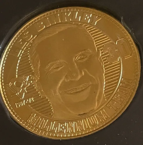 LES BINKLEY #30 Penguins Millennium Coin POST GAZETTE image indicator(2)