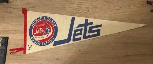 1970 Winnipeg Jets WHA Pennant Banner
