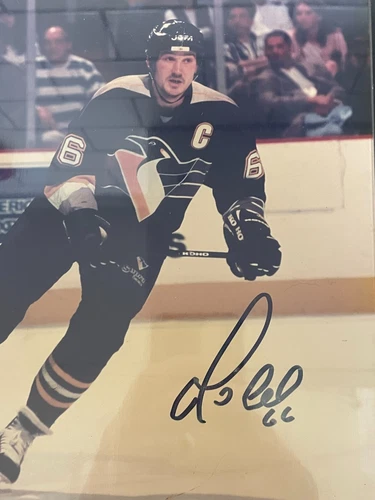 MARIO LEMIEUX Auto FRAMED #cleanout  VINTAGE 1992 FLEER #66 - photo 5