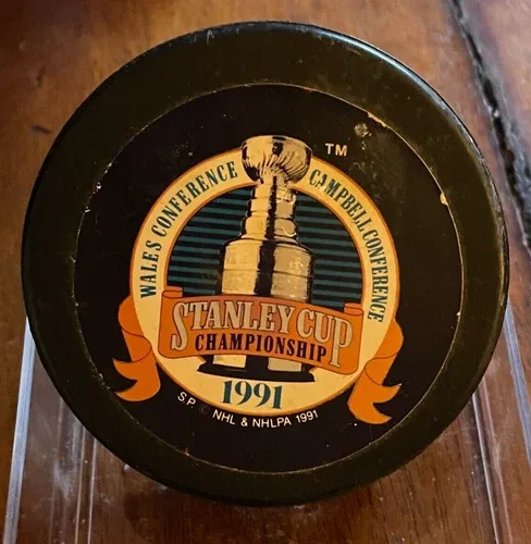 1991 NHL Stanley Cup Final Game Puck image indicator(2)