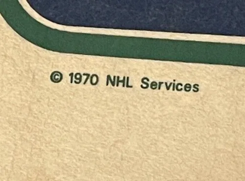 1970 Vintage VANCOUVER CUNUCKS NHL Pennant Banner 29” x 12” image indicator(6)