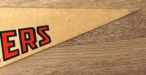 1970 Vintage NY ISLANDERS NHL banner 29” x 12” image indicator(3)