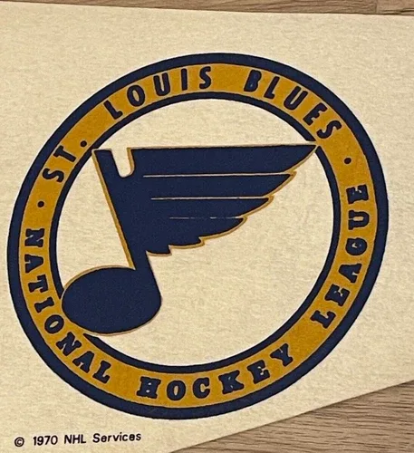 1970 Vintage ST LOUIS BLUES NHL banner image indicator(7)