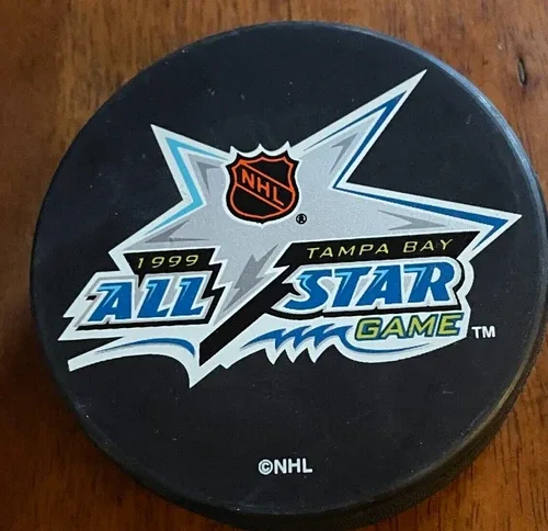 1999 ALL STAR GAME PUCK TAMPA BAY VINTAGE INGLASCO - VEGUM