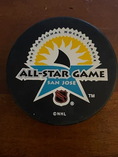 1997 NHL All-Star Game Puck w/CASE SAN JOSE SHARKS image indicator(6)